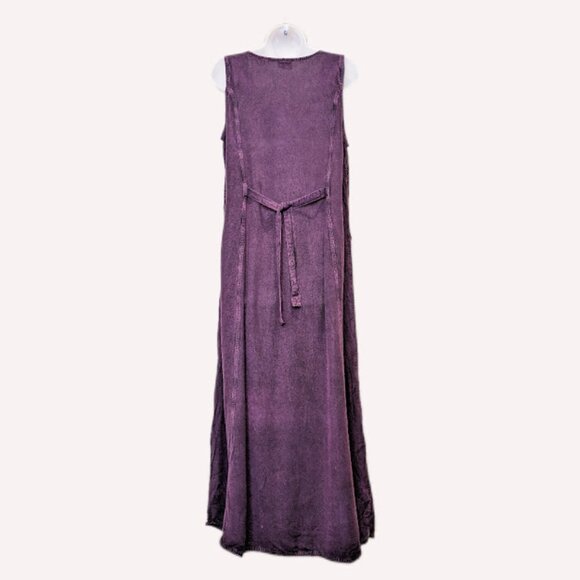 Vintage Witchy Whimsigoth Dress One Size Purple Flowy Mystical Fairy Casual Maxi - Picture 3 of 6
